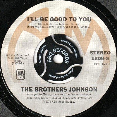 <img class='new_mark_img1' src='https://img.shop-pro.jp/img/new/icons5.gif' style='border:none;display:inline;margin:0px;padding:0px;width:auto;' />THE BROTHERS JOHNSON - I'LL BE GOOD TO YOU (7) (VG+)