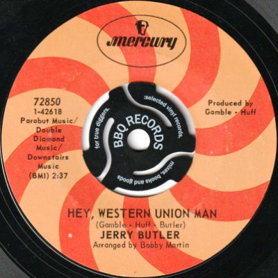 <img class='new_mark_img1' src='https://img.shop-pro.jp/img/new/icons5.gif' style='border:none;display:inline;margin:0px;padding:0px;width:auto;' />JERRY BUTLER - HEY, WESTERN UNION MAN (7) (VG+)
