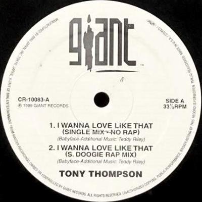 <img class='new_mark_img1' src='https://img.shop-pro.jp/img/new/icons5.gif' style='border:none;display:inline;margin:0px;padding:0px;width:auto;' />TONY THOMPSON - I WANNA LOVE LIKE THAT (12) (RE) (VG+)