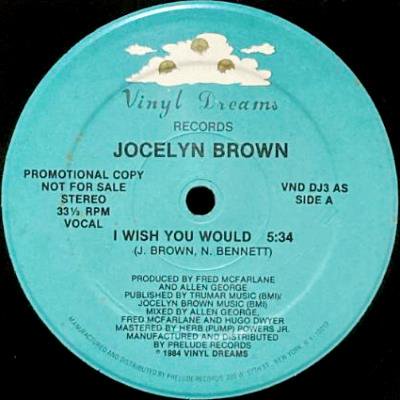 <img class='new_mark_img1' src='https://img.shop-pro.jp/img/new/icons5.gif' style='border:none;display:inline;margin:0px;padding:0px;width:auto;' />JOCELYN BROWN - I WISH YOU WOULD (12) (VG+)