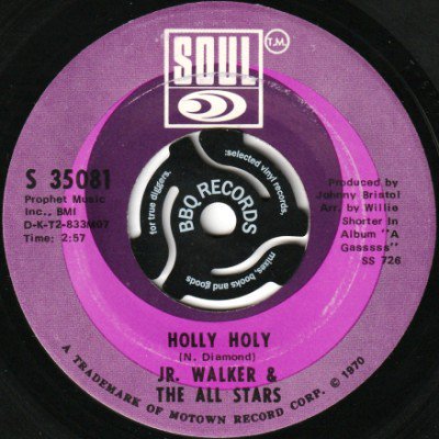 <img class='new_mark_img1' src='https://img.shop-pro.jp/img/new/icons5.gif' style='border:none;display:inline;margin:0px;padding:0px;width:auto;' />JR. WALKER & THE ALL STARS - HOLLY HOLY (7) (VG+)