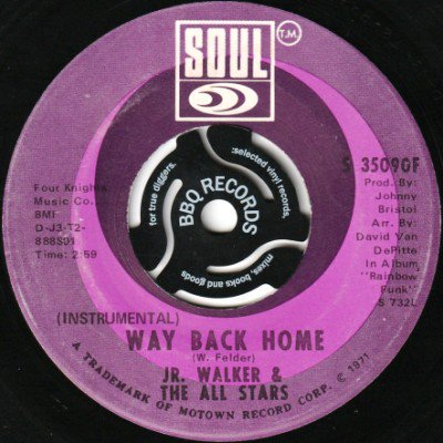 <img class='new_mark_img1' src='https://img.shop-pro.jp/img/new/icons5.gif' style='border:none;display:inline;margin:0px;padding:0px;width:auto;' />JR. WALKER & THE ALL STARS - WAY BACK HOME (7) (VG+)