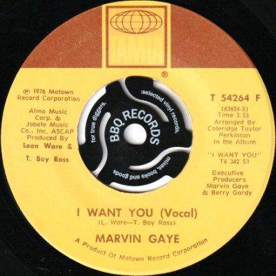 <img class='new_mark_img1' src='https://img.shop-pro.jp/img/new/icons5.gif' style='border:none;display:inline;margin:0px;padding:0px;width:auto;' />MARVIN GAYE - I WANT YOU (7) (VG+)