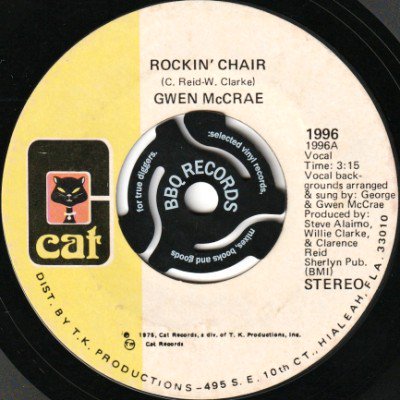 <img class='new_mark_img1' src='https://img.shop-pro.jp/img/new/icons5.gif' style='border:none;display:inline;margin:0px;padding:0px;width:auto;' />GWEN McCRAE - ROCKIN' CHAIR / IT KEEPS ON RAINING (7) (VG)