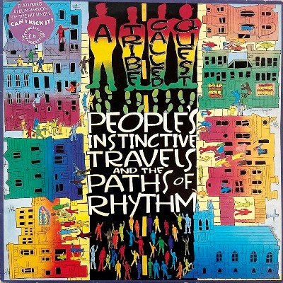 <img class='new_mark_img1' src='https://img.shop-pro.jp/img/new/icons5.gif' style='border:none;display:inline;margin:0px;padding:0px;width:auto;' />A TRIBE CALLED QUEST - PEOPLE'S INSTINCTIVE TRAVELS AND THE PATHS OF RHYTHM (LP) (UK) (VG/VG+)