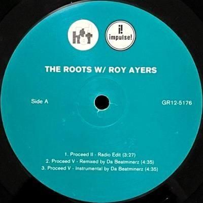 <img class='new_mark_img1' src='https://img.shop-pro.jp/img/new/icons5.gif' style='border:none;display:inline;margin:0px;padding:0px;width:auto;' />THE ROOTS with ROY AYERS - PROCEED II (12) (RE) (VG+)