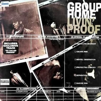 GROUP HOME - LIVIN' PROOF (LP) (RE) (VG/VG+)