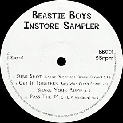 <img class='new_mark_img1' src='https://img.shop-pro.jp/img/new/icons5.gif' style='border:none;display:inline;margin:0px;padding:0px;width:auto;' />BEASTIE BOYS - INSTORE SAMPLER (12) (VG+)