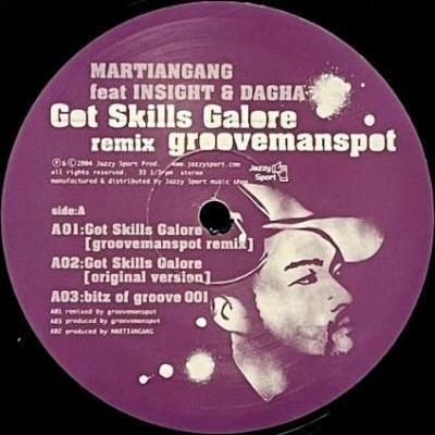 <img class='new_mark_img1' src='https://img.shop-pro.jp/img/new/icons5.gif' style='border:none;display:inline;margin:0px;padding:0px;width:auto;' />MARTIANGANG feat, INSIGHT & DAGHA - GOT SKILLS GALORE (GROOVEMANSPOT REMIX) (12) (VG+)