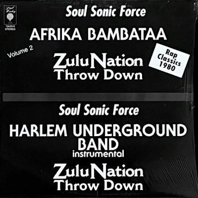 <img class='new_mark_img1' src='https://img.shop-pro.jp/img/new/icons5.gif' style='border:none;display:inline;margin:0px;padding:0px;width:auto;' />SOUL SONIC FORCE, AFRIKA BAMBATAA - ZULU NATION THROW DOWN (VOLUME #2) (12) (RE) (EX/EX)