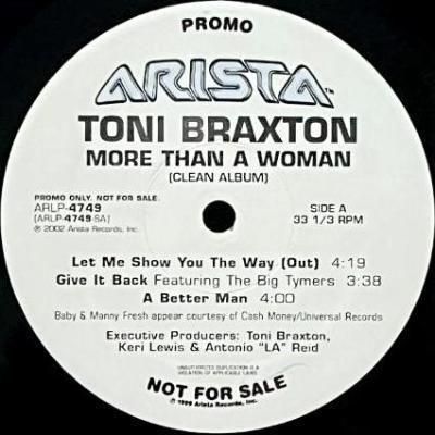 <img class='new_mark_img1' src='https://img.shop-pro.jp/img/new/icons5.gif' style='border:none;display:inline;margin:0px;padding:0px;width:auto;' />TONI BRAXTON - MORE THAN A WOMAN (LP) (PROMO) (VG+)