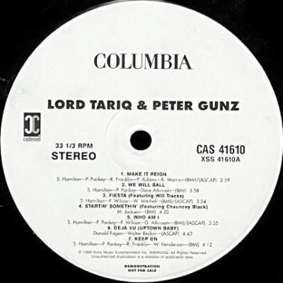 <img class='new_mark_img1' src='https://img.shop-pro.jp/img/new/icons5.gif' style='border:none;display:inline;margin:0px;padding:0px;width:auto;' />LORD TARIQ & PETER GUNZ - MAKE IT REIGN (LP) (PROMO) (VG+)