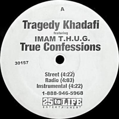 <img class='new_mark_img1' src='https://img.shop-pro.jp/img/new/icons5.gif' style='border:none;display:inline;margin:0px;padding:0px;width:auto;' />TRAGEDY KHADAFI - TRUE CONFESSIONS / THUG PARADISE (12) (VG+)