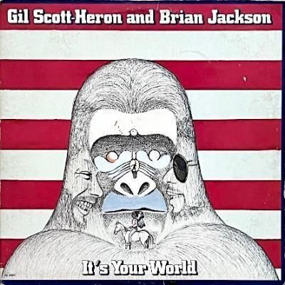<img class='new_mark_img1' src='https://img.shop-pro.jp/img/new/icons20.gif' style='border:none;display:inline;margin:0px;padding:0px;width:auto;' />GIL SCOTT-HERON AND BRIAN JACKSON - IT'S YOUR WORLD (LP) (VG+/VG+)