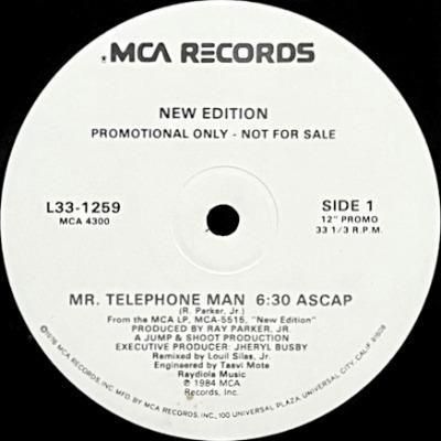 NEW EDITION - MR. TELEPHONE MAN (12) (PROMO) (VG+/VG)