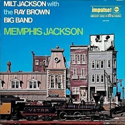 MILT JACKSON WITH THE RAY BROWN BIG BAND - MEMPHIS JACKSON (LP) (VG+/VG+)