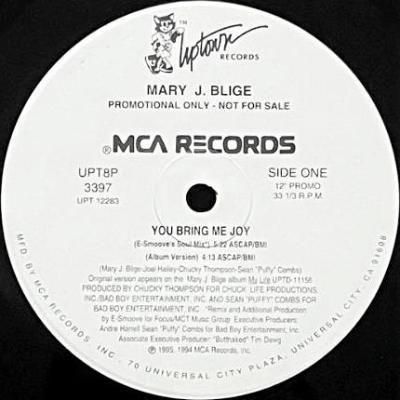 <img class='new_mark_img1' src='https://img.shop-pro.jp/img/new/icons5.gif' style='border:none;display:inline;margin:0px;padding:0px;width:auto;' />MARY J. BLIGE - YOU BRING ME JOY (12) (PROMO) (EX/VG+)