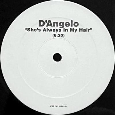 <img class='new_mark_img1' src='https://img.shop-pro.jp/img/new/icons5.gif' style='border:none;display:inline;margin:0px;padding:0px;width:auto;' />D'ANGELO - SHE'S ALWAYS IN MY HAIR (12) (VG+)