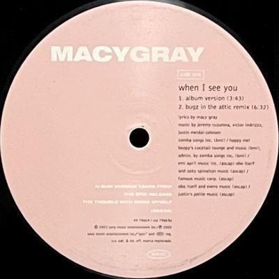 <img class='new_mark_img1' src='https://img.shop-pro.jp/img/new/icons5.gif' style='border:none;display:inline;margin:0px;padding:0px;width:auto;' />MACY GRAY - WHEN I SEE YOU (12) (VG+)