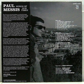 PAUL MESSIS - Songs Of Our Times (LP + DL CODE) - NAT RECORDS