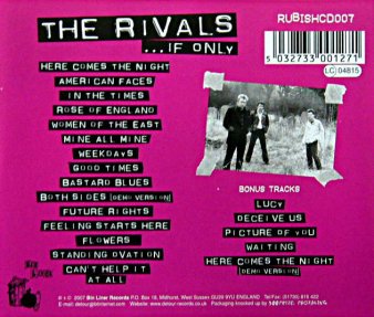 THE RIVALS - If Only (CD) - NAT RECORDS