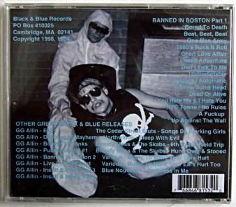 GG ALLIN AND THE JABBERS - Banned In Boston (CD) - NAT RECORDS