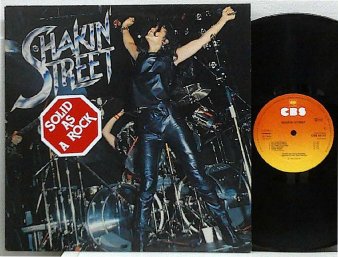 SHAKIN' STREET - Solid As A Rock (USED LP + Press Photo) - NAT RECORDS