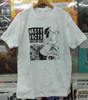 NASTY FACTS - Drive My Car : Official T-Shirt White (T-SHIRT : Size M) -  NAT RECORDS