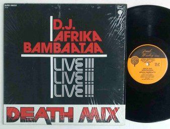 D.J. AFRIKA BAMBAATAA - Death Mix : Live!! (USED 12) - NAT RECORDS