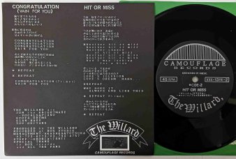 THE WILLARD - Congratulation (USED 7”) - NAT RECORDS