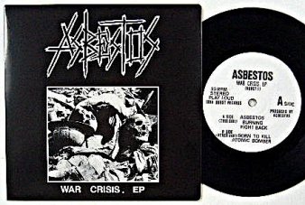 ASBESTOS - War Crisis. EP (USED 7