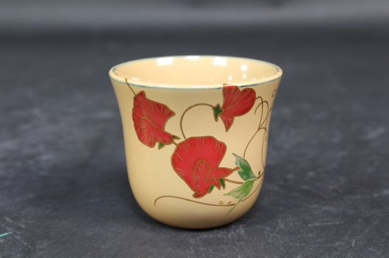 輪島塗花蒔絵カップ　螺鈿入り茶托OR銘々皿 - 西川美術　ショッピングカート