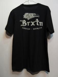 BRIXTON ֥ꥯȥ FLIER ݥåդ TEE S ֥å