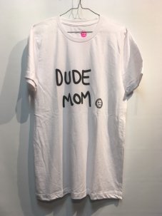 DON'T CARE Dude Mom Tee Ｍサイズ ホワイト