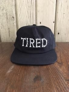 Tired Skateboards Bones Logo Black