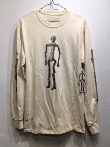 Kurt Cobain Kurt Was Here Skeleton Long Sleeve Tee 