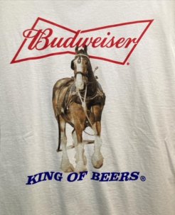 Budweiser King Of Beers Horse Tee