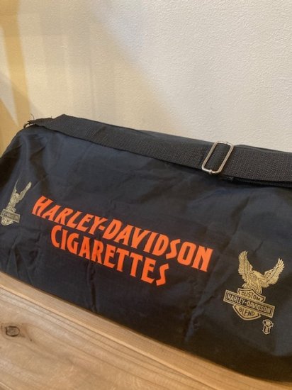 90'S HARLEY DAVIDSON CIGARETESドラムバッグ ブラック (VINTAGE) - Refuge