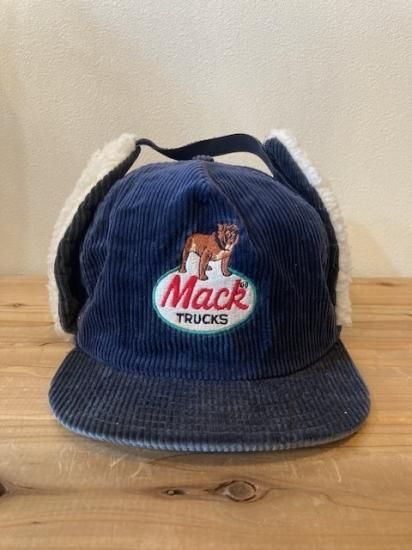 70'S MACK TRUCKS コーデュロイボア付き キャップ USA製