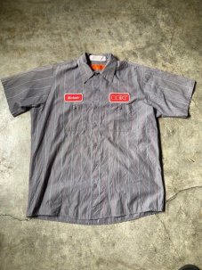 <img class='new_mark_img1' src='https://img.shop-pro.jp/img/new/icons5.gif' style='border:none;display:inline;margin:0px;padding:0px;width:auto;' />RED KAP ȥ饤 S/S Work Shirts  (USED)