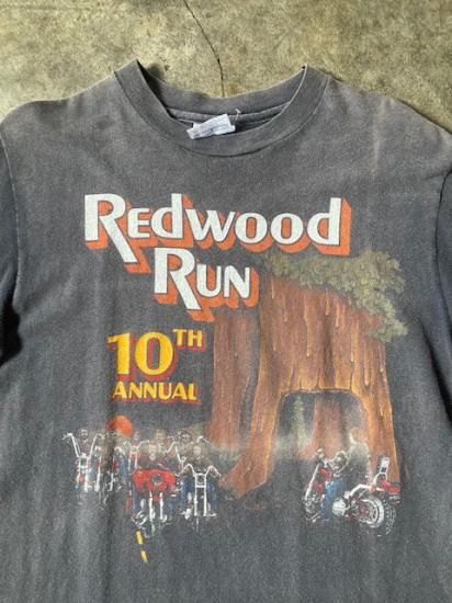 90's HARLEY DAVIDSON REDWOOD RUN 10TH Tシャツ (VINTAGE