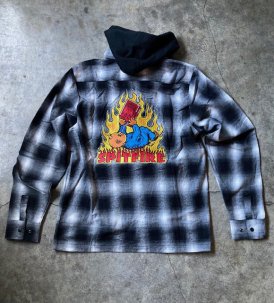 SPITFIRE DEMONSEED HOODED FLANNEL (NEW)