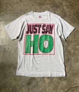 <img class='new_mark_img1' src='https://img.shop-pro.jp/img/new/icons5.gif' style='border:none;display:inline;margin:0px;padding:0px;width:auto;' />9's Fruit of the loom "JUST SAY HO" T  (VINTAGE)
