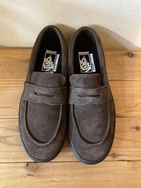 vans skate loafer suede 27cmスエードプロモデル 茶色 vans skate
