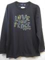 Sprawls ץ륺 LOVE&PEACE L/S Tee M Black