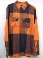 Lifetime Collective 饤ե HARVEST L/S APRICOT/NAVY CHECK M