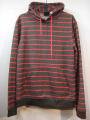 BDG ֥ɥå Striped Pullover Hoodie ӥ Maroon