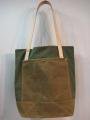 EDISON MFG CO ǥ Medium Tote Bag with Reclaimed/Wax Canvas Olive/Beige