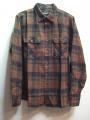BRIXTON ֥ꥯȥ BOWERY SHIRTS S BROWN/BLACK