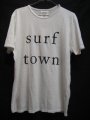 SALVEGE PUBLIC Surf Town Tee Sサイズ WHITE